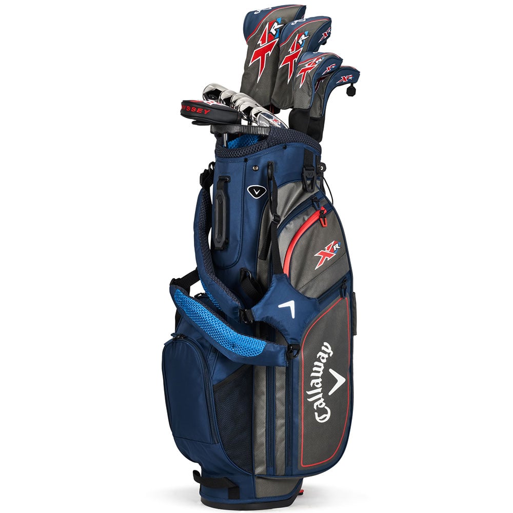 Callaway XR 13-Piece Stand Bag Package Set - Navy/Silver - Graphite